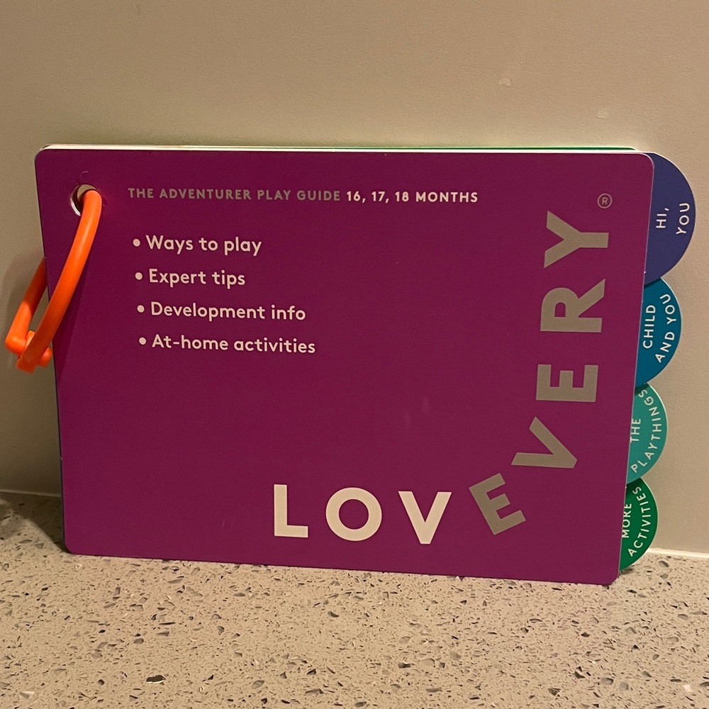 Lovevery ‘The Adventurer’ Play Guide 16/17/18 months